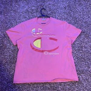 Pink/Yellow Men’s Champion T-shirt